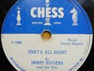 JIMMY ROGERS 78 CHESS 1435 THAT'S ALL RIGHT