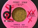CHARLIE BOY - Funky Strip - RARE ISLAND FUNK JAMAICA 45 reggae GUATEMALA PRESS