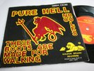 PURE HELL these boots are made for walking. uk 45 1st press Golden Sphinx. punk