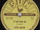 LITTLE MILTON SUN 200 IF YOU LOVE ME ALONE AND BLUE
