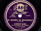 ALFREDITO VALDES con Los DIABLOS DEL MAMBO on 1949 SMC Pro Arte 1233 TITO PUENTE