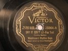 JAZZ WASHBOARD RHYTHM BOYS Say It Isn't So VICTOR 23364