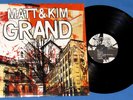MATT & KIM -GRAND---2008 FADER LABEL VINYL VERY GOOD & CLEAN