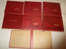 7 Vintage 78rpm Red Storage Books, Embossed, Record Albums, 10 Pages Each