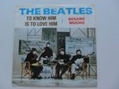 THE BEATLES  BLUE VINYL  45    TO KNOW HIM IS TO LOVE HIM     BESAME MUCHO