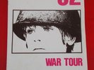U2 WAR TOUR PROGRAMME
