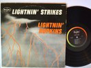 BLUES LP - LIGHTNIN' HOPKINS - LIGHTNIN' STRIKES Vee Jay LP-1044 Rainbow OG Hear