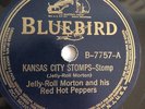 Jelly-Roll Morton - 78rpm single 10-inch – Bluebird #B-7757 Kansas City Stomp