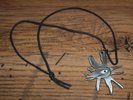 RARE collier necklace THE CURE Wish - métal rouge blanc noir - 1992 CURE BROKUM