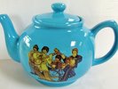 THE BEATLES Sgt. Pepper BLUE CERAMIC TEAPOT John, Paul, George & Ringo