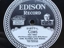 JAZZ: EARL OLIVER’S JAZZ BABIES - ‘FIRE   EDISON DIAMOND DISC 51877