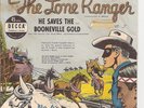 45RPM, 5 LONE RANGER RECORDS STORIES ' REC. VG+ / SLEEVES VG '