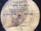 Acetate of Comedian Red Skeleton E. T. Herzog Recording Co. Cincinnati Ohio