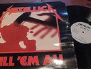 METALLICA KILL 'EM ALL LP SILVER MEGAFORCE LABEL OLD BRIDGE NJ YORK STREET