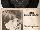JOHN HUTCHINSON / BOWIE RARE Sweden 45 DAVID BOWIE garage