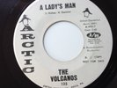 VOLCANOS - A LADY'S MAN - ONE SIDED PROMO. ARCTIC 125. BLACK PRINT. VG+