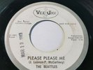 BEATLES RAREST VJ DISC JOCKEY PROMO 45 FOR PLEASE PLEASE ME w/ WHITE/GRAY LABELS