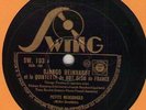c 78 RPM Django Reinhardt Swing SW 103 in E- (QHCF)