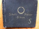 ORIGINAL Plattenalbum Schellackplatten Grammophon-Schellack braun 25cm