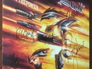 Judas Priest Firepower Signed Autographed 2xLP Red Yellow Marble Vinyl Record