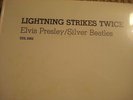 SILVER BEATLES/ELVIS PRESLEY, PETE BEST LIGHTNING STRIKES TWICE ORIG. SEALED LP