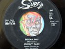 HEAR Johnny Faire 45 Bertha Lou/Til The Law Says Stop SURF rockabilly rocker
