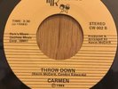 CARMEN modern soul boogie 45 Throw Down   Presents Kevin McCord