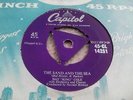 NAT KING COLE: THE SAND AND THE SEA 1955 TRI CAPITOL 45 RPM EX+