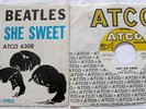THE BEATLES AIN'T SHE SWEET / NOBODY'S CHILD 1964 ATCO PS LISTEN
