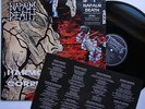 Napalm Death Harmony Corruption UK 1990 LP + Insert Grindcore Death Metal