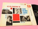 TEDDY RENO NILLA PIZZI LP LE 20 CANOZNI DI SANREMO 1960 ORIGINALE 1960 RARISSIMO