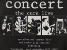 Cure poster Concert The Cure Live UK promo PROMO POSTER 1984