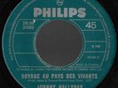 45 tours juke box  CANADA 1969  JOHNNY HALLYDAY 370599 que je t'aime labelvert
