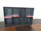 BRYCO BLACK 48 AUDIO CASSETTE TAPE HOLDER - STORAGE BOX - WALL MOUNT