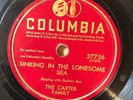 Columbia 37756 Carter Family SINKING IN THE LONESOME SEA 78 rpm 1935 E-