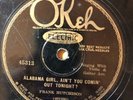 Okeh 45313 Frank Hutchinson ALABAMA GIRL  78 rpm 1928 VV+/V