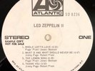 LED ZEPPELIN II  ATLANTIC 8236 WHITE LABEL PROMO RL LUDWIG HOT MIX RARE VG++