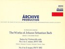 ARCHIV STEREO - FOURNIER - BACH - SUITES FOR SOLO CELLO 5 & 6 - NM