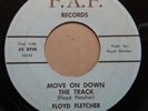 RARE ROCKABILLY 45 Floyd Fletcher FAF (Rite 5101)MOVE ON DOWN THE TRACKS EX