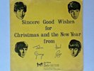 RARE THE BEATLES -First Christmas Record- 1963 Fan Club Flexi disc /Newsletter