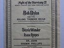Bob Dylan Stevie Wonder Concert Program Rubin Hurricane Carter Boxing Boxer