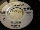 BEATLES SHE LOVES YOU B/W: I'LL GET YOU 45 RARE SWAN PROMO WHITE LABEL