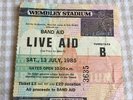 Live Aid ticket Wembley 13/07/85 Bowie U2 Queen #3635