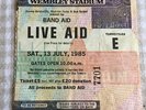 Live Aid ticket Wembley 13/07/85 Bowie U2 Queen #7701