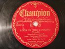 JAZZ CHAS. FINCH ORCH Look In The Looking Glass / One Night Alone CHAMPION 16307