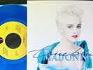 madonna True Blue USA Blue Vinyl 7” custom sleeve beautiful game