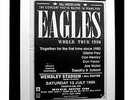 EAGLES+Wembley Stadium+POSTER+AD+RARE ORIGINAL 1996+FRAMED+EXPRESS GLOBAL SHIP