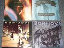 4 Bon Jovi vinyl LP's New Jersey, Ist album, Slippery When Wet, 7800 Farenheit