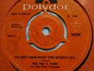 RARE MOD PSYCH FOLK 45 Five And A Penny You Don't Know Where Your Interest Lies