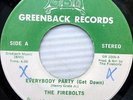 the FIREBOLTS rare disco funk 45 EVERYBODY PARTY get down / HUM ALONG SONG GL186